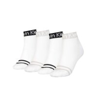 Calvin Klein Damen Quarter Socken, 4er Pack - Logo Welt...