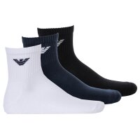 EMPORIO ARMANI mens socks, 3-pack - Sporty Short Socks,...