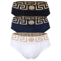 VERSACE Mens Briefs, 3-Pack - TOPEKA, cotton, solid color