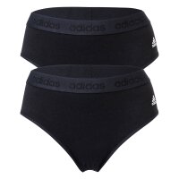 adidas Damen Slip, 2er Pack - Bikini Slip, Smart Cotton...
