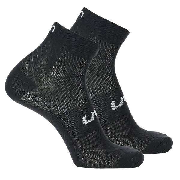 UYN Unisex Quarter Socken, 2er Pack - Essential Low Cut Socks, Logo,
