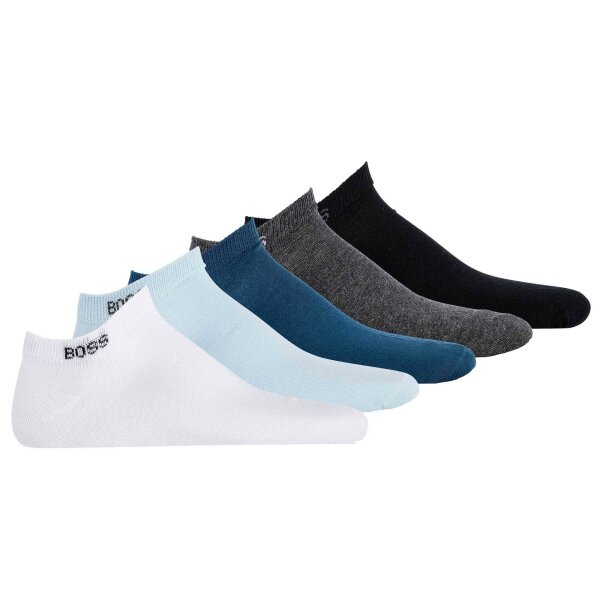 BOSS Herren Sneaker-Socken, 5er Pack - Socken, Baumwoll-Mix, einfarbi,  23,95 €