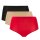 Chantelle Ladies Waist Briefs Pack of 3 - Softstretch, seamless, Cotton, One Size Black/Nude/Red 36-44