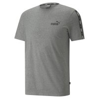 PUMA Mens Sports T-Shirt - ESS+ Tape Tee, Round Neck,...