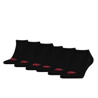 LEVIS Unisex 6-Pack Sports Socks - Low Cut BATWING, Logo,...