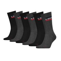LEVIS Unisex 6-Pack Sports Socks - Regular Cut SPRTWR,...