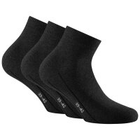 Rohner Basic Unisex Quarter Socken, 3er Pack - Sneaker...