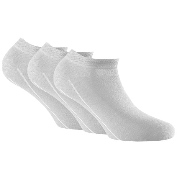 Rohner Unisex Sneaker Socken, 3er Pack - Bambus, Basic, 12,45 €