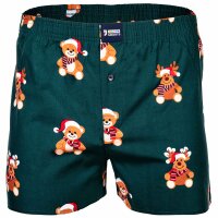 Happy Shorts Mens Woven Boxer Shorts - X-MAS, American...