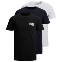 Jack & Jones Mens T-Shirt, 3 Pack - JJECORP LOGO TEE...