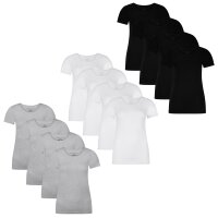 Bamboo basics Damen T-Shirt KATE, 4er Pack - Unterhemd,...