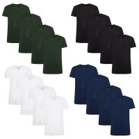 Bamboo basics Herren T-Shirt VELO, 4er Pack - Unterhemd,...