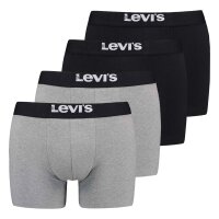LEVIS Mens Boxer Shorts, 4-pack - Solid Basic Boxer Brief...