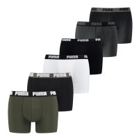 PUMA Herren Boxer Shorts, 6er Pack - Basic Boxer, Cotton...