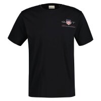 GANT Mens T-shirt - REG ARCHIVE SHIELD EMB, round neck,...