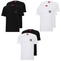 HUGO Mens T-shirt, 2-pack - DIMENTO, round neck, short...
