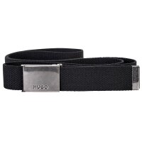 HUGO Mens Belt - Garrat-Tp_Os35, Textile Belt, Metal...