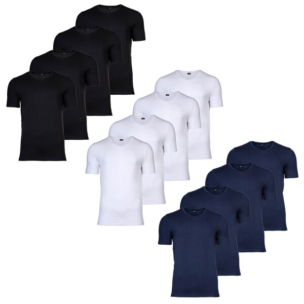 s.Oliver Herren T-Shirt, 4er Pack - Basic, V-Ausschnitt, einfarbig, 62,95 €