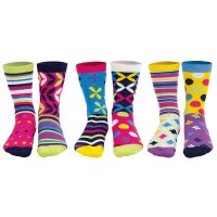 United Oddsocks Ladies Socks, 6 Socks Pack - Stockings,...