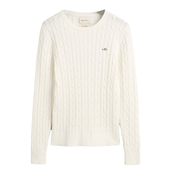 GANT Damen Pullover - STRETCH COTTON CABLE C-NECK, 139,95 €