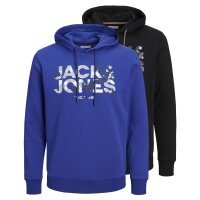 JACK&JONES mens hoodie, 2-pack - JJJAMES SWEAT HOOD,...