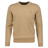 GANT Mens Pullover - CLASSIC COTTON C-NECK, knitted pullover, round neck, cotton