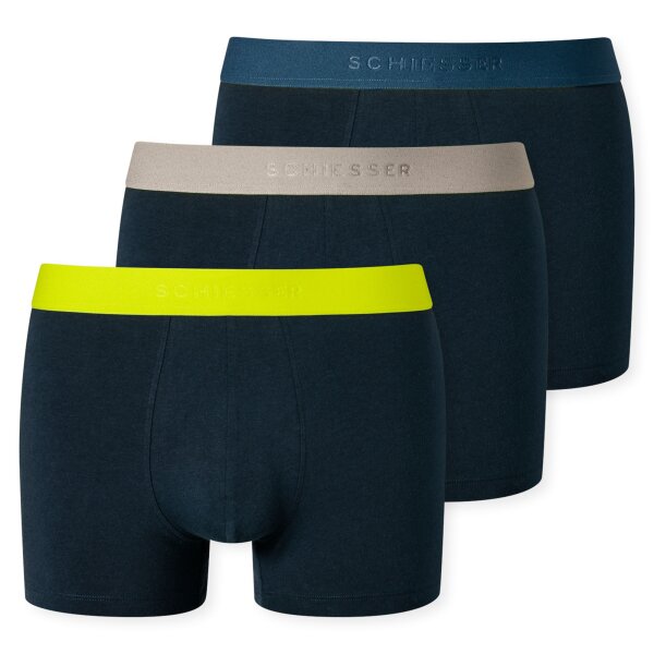 SCHIESSER mens boxer shorts 3-pack - series "95/5", pants, logo waistband