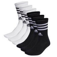 adidas Unisex Socks, 6-pack - 3-Stripes Cushioned Crew,...