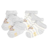 Steiff baby unisex socks, 2-pack - organic cotton, teddy...