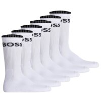 BOSS Mens Socks, 6 Pack - QS Stripe, Short Length, Logo,...
