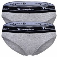 Champion Damen Bikini-Slips, 2er Pack - Slips, Logo-Bund,...