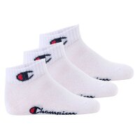 Champion Kinder Socken, 3er Pack - Quarter, Logo, einfarbig
