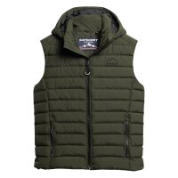 Superdry Mens Quilted Vest - HOODED FUJI SPORT PADDED...