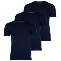 POLO RALPH LAUREN Herren T-Shirts, 3er Pack - CREW 3-PACK-CREW UNDERSHIRT, Rundhals, Baumwolle Dunkelblau L