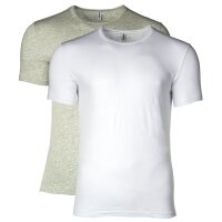 MOSCHINO Mens T-shirt 2-pack - Crew Neck, Stretch Cotton,...