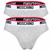 MOSCHINO mens micro briefs 2-pack - pants, cotton blend, plain colour