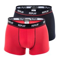 REPLAY 2-Pack Mens Shorts, Cotton Stretch, Solid Color...
