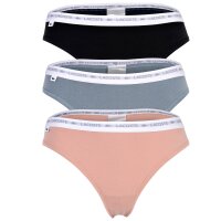 LACOSTE Womens Thongs, 3-Pack - Thong, Underwear, Cotton...