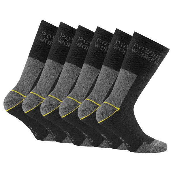 Rohner Basic Unisex Work Socks, 6-pack - Power Worker, padding