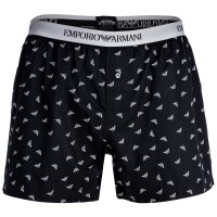 EMPORIO ARMANI Mens woven boxer shorts - Yarn Dyed Woven,...