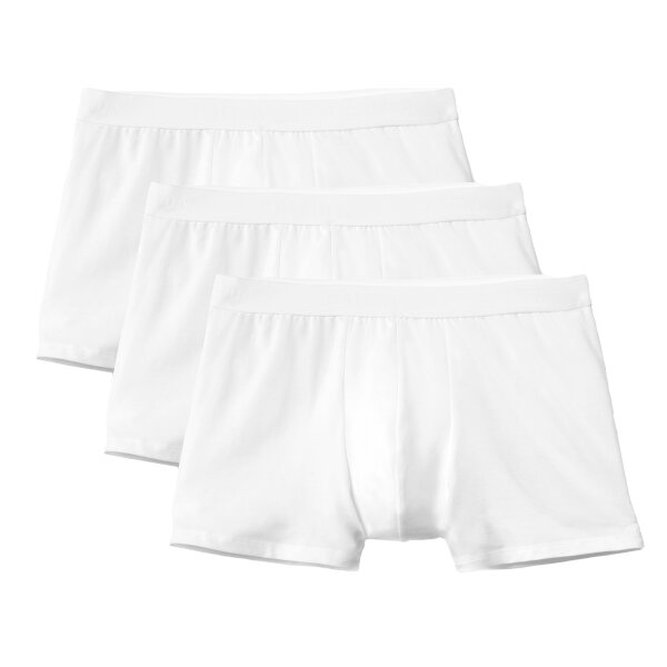 CALIDA Mens Boxer Shorts, 3-Pack - Natural Benefit, Elastic Waistband, Single Jersey