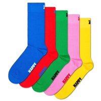 Happy Socks Unisex Socks, 5-pack - Solid Socks, Cotton...