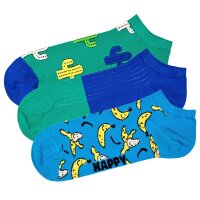 Happy Socks Unisex Sneaker Socks, pack of 3 - Low Socks,...