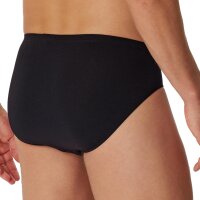 SCHIESSER mens briefs 3-pack - Supermini, Rio briefs, Essentials, Cotton Stretch Black XL (X-Large)