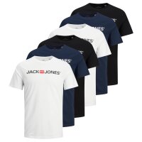 JACK&JONES Herren T-Shirt, 6er Pack - JJECORP LOGO...
