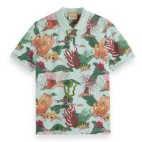 SCOTCH&SODA mens polo shirt - Coral Reef Print Polo,...