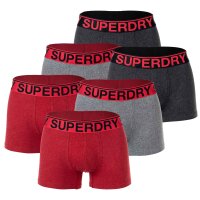 Superdry Mens Boxer Shorts, 6-pack - TRUNK SIX PACK, Logo...