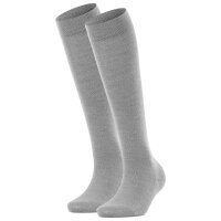 FALKE Damen Kniestrumpf 2er Pack - Softmerino KH, lange Socken, einfarbig