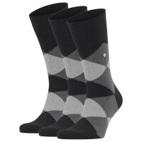 Burlington Men Socks Pack of 3 - Clyde, Diamond Pattern,...