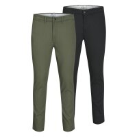 JACK&JONES Herren Chino-Hose, 2er Pack - JPSTMARCO JJDAVE 2PK, Länge 34